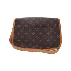 Louis Vuitton Shoulder Bag Leather Monogram Sologne Brown